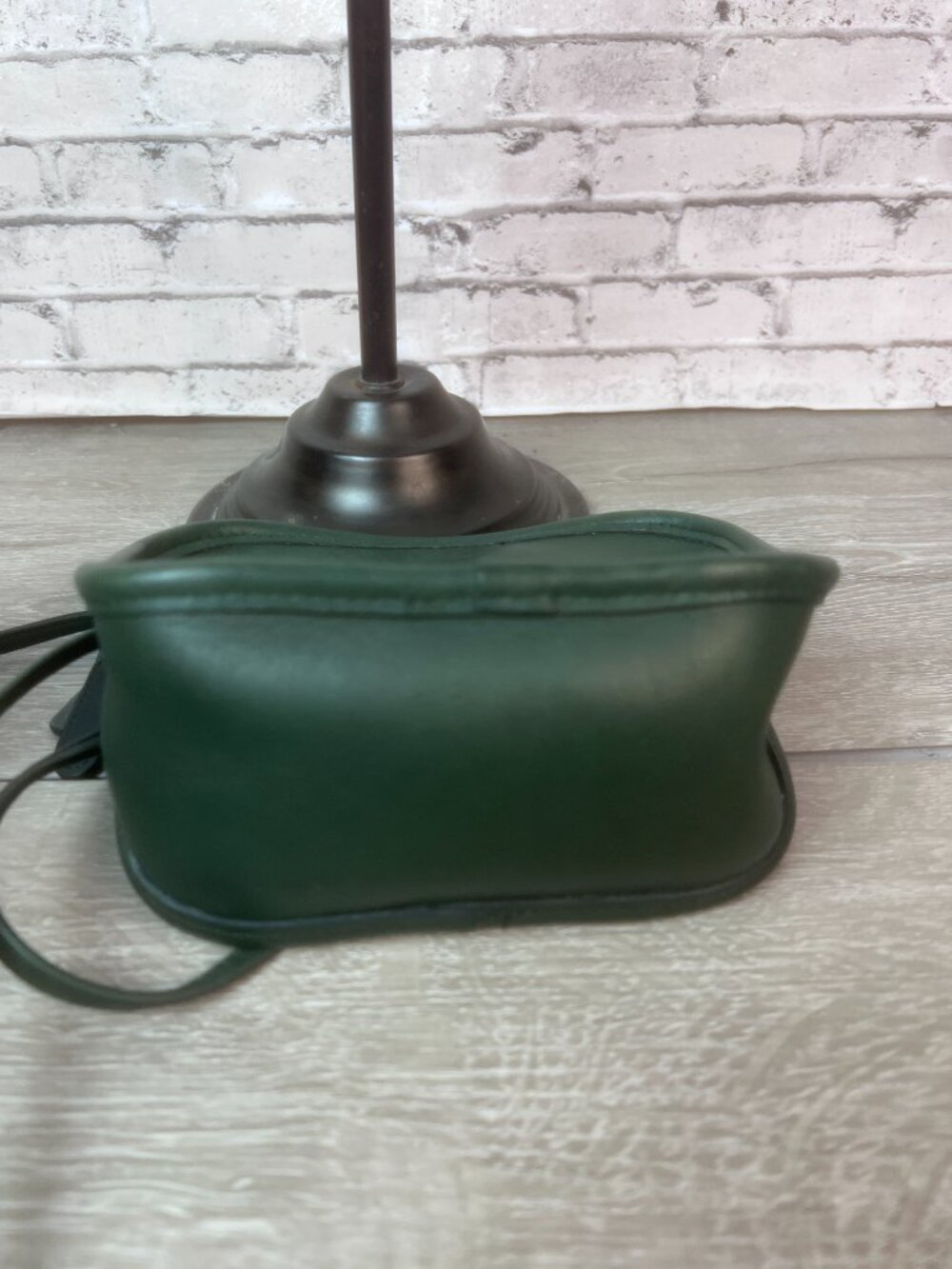 Rare Bottle Green Coach 9935 Vintage Hadley Green Leather Crossbody Bag - Picture 4 of 6
